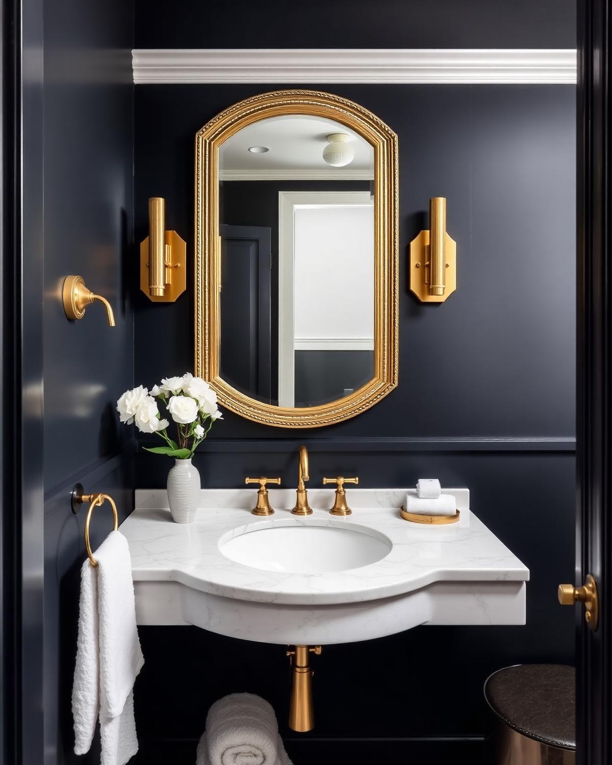 Powder room en Coral Gables
